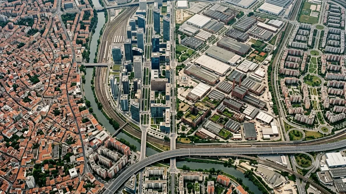 Plano conceptual de barrios de Gualeguaychu